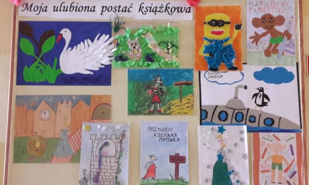 Szkolny konkurs plastyczny „Moja ulubiona postać książkowa” dla uczniów klas 2 i 3