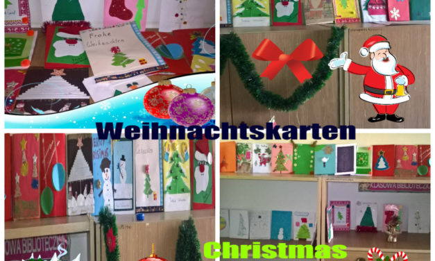Konkurs świąteczny na najpiękniejszą kartkę i życzenia w języku angielskim i niemieckim dla klas 4 i 5