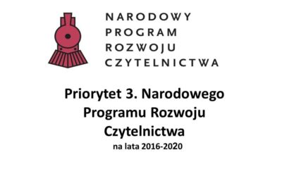 Sprawozdanie z&nbsp;działań podjętych w&nbsp;ramach Narodowego Programu Rozwoju Czytelnictwa