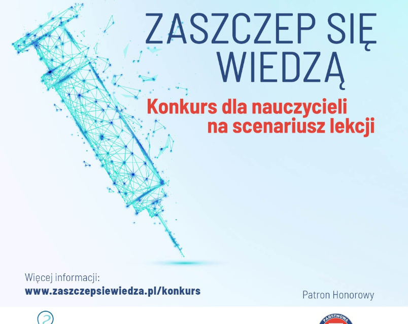 Konkurs dla nauczycieli „Zaszczep się wiedzą o szczepieniach”