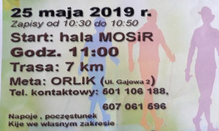 25 maja (sobota) zapraszamy wiosenny marsz Nordic Walking
