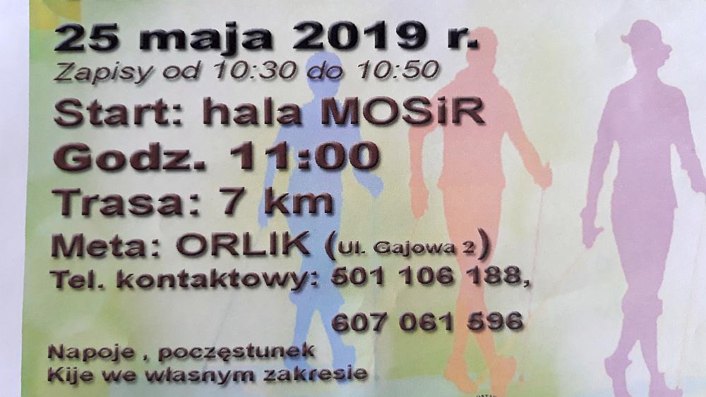 25 maja (sobota) zapraszamy wiosenny marsz Nordic Walking