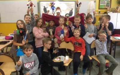 „Akademia pana Kleksa”- zabawa w teatr w klasie 4B