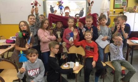 „Akademia pana Kleksa”-  zabawa w teatr w klasie 4B