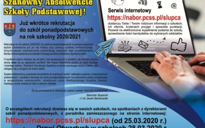 Rekrutacja do szkół ponadpodstawowych 2020 -2021