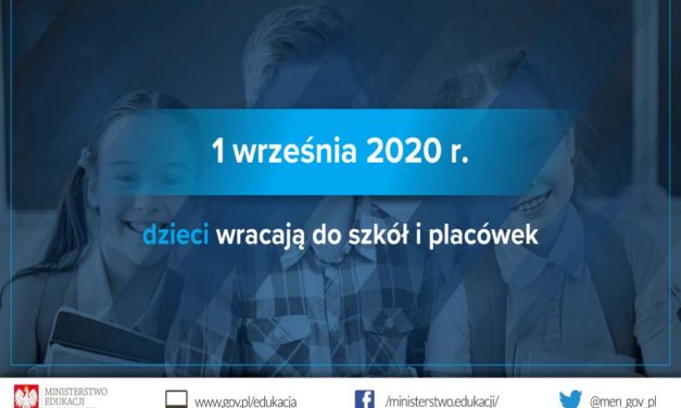 Wytyczne GIS, MZ i MEN dla publicznych i niepublicznych szkół i placówek od 1 września 2020 r.