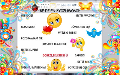 Pozytywne przesłanie klasy 6E: Bądźmy życzliwi i&nbsp;wysyłajmy pozytywną energię
