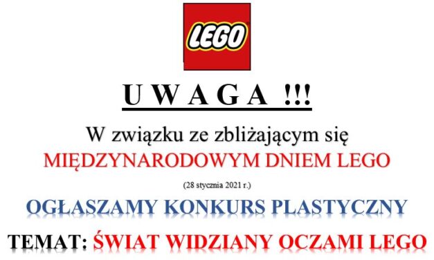 Ogłaszamy konkurs plastyczny- Świat Widziany Oczami Lego