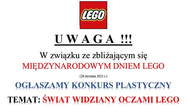 Ogłaszamy konkurs plastyczny- Świat Widziany Oczami Lego