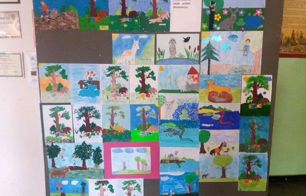 Szkolny konkurs plastyczny – Ilustracje do bajek A. Mickiewicza