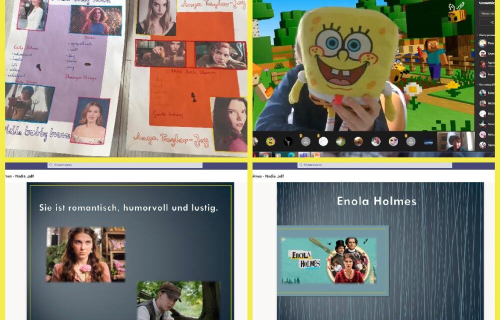 W świecie kreskówek i filmu, czyli bajkowe lekcje niemieckiego w klasie 4e