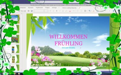 Der Frühling ist da! Wiosenne lekcje języka niemieckiego – uczniowie w roli prowadzących.