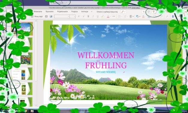 Der Frühling ist da! Wiosenne lekcje języka niemieckiego – uczniowie w roli prowadzących.