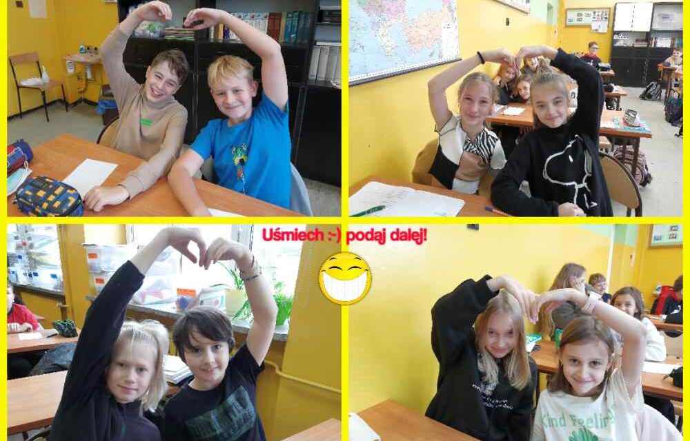 Uśmiech – podaj dalej! Akcja pozytywnie nakręconych uczniów SP3