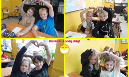 Uśmiech – podaj dalej! Akcja pozytywnie nakręconych uczniów SP3