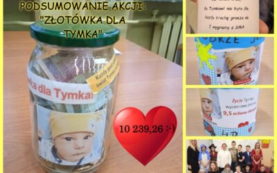 Podsumowanie akcji – „Złotówka dla Tymka”