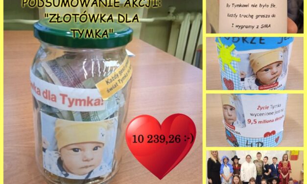 Podsumowanie akcji – „Złotówka dla Tymka”