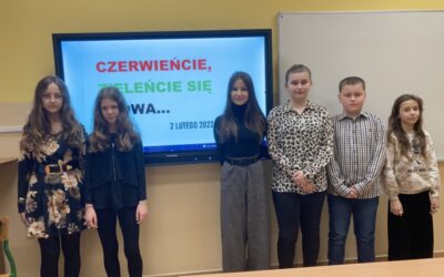 „Czerwieńcie, zieleńcie się słowa”-szkolne eliminacje konkursu recytatorskiego 2022&nbsp;r.