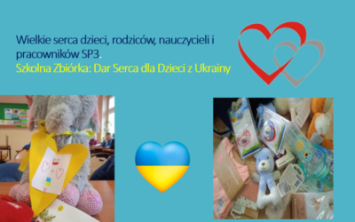 Zbiórka samorządu szkolnego: ”Dar serca dla dzieci z&nbsp;Ukrainy”
