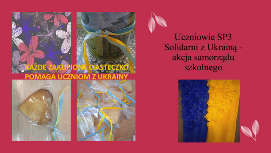 Uczniowie SP3 solidarni z Ukrainą – akcja samorządu szkolnego
