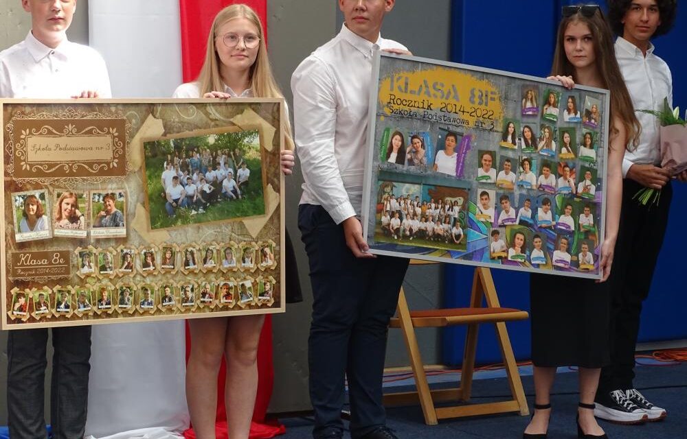 Zakończenie roku szkolnego 2021-2022 i pożegnanie absolwentów w SP3