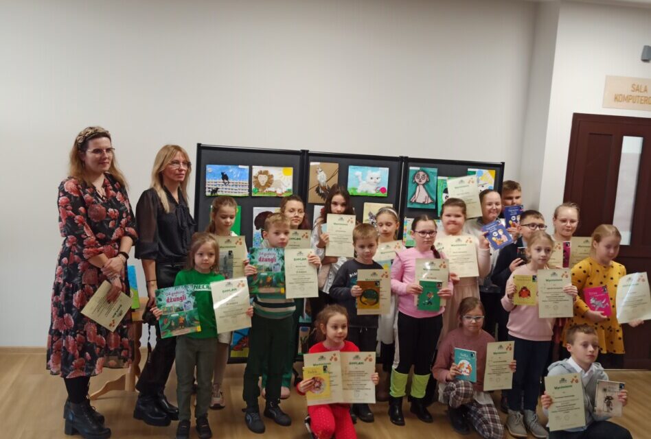 Rozstrzygnięcie powiatowego konkursu plastycznego „Nasze kochane zwierzaki”
