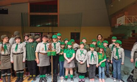 Gromada zuchowa „Leśne Ludki” na biwaku z okazji Dnia Myśli Braterskiej