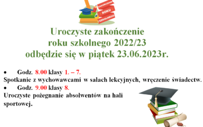 Zakończenie roku szkolnego