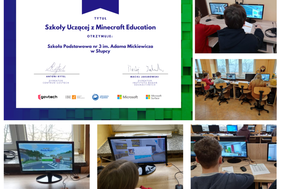 Szkoły Uczącej z Minecraft Education