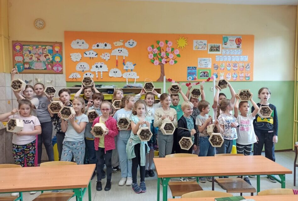 Zuchy z 3 GZ „Leśne Ludki” z firmą „Roby Wood lokalnie”wykonały domki dla owadów