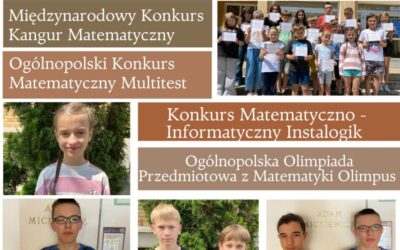 Podsumowanie konkursów matematycznych