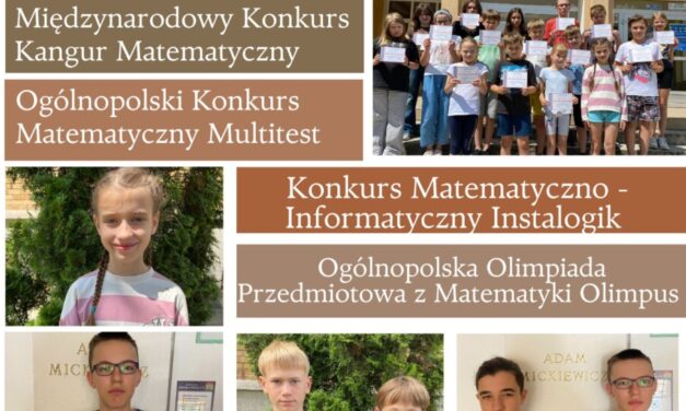 Podsumowanie konkursów matematycznych