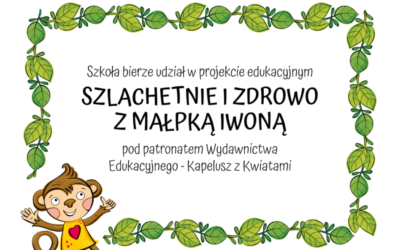 Klasy 3b i 3c w projekcie „Szlachetnie i zdrowo z małpką Iwoną”