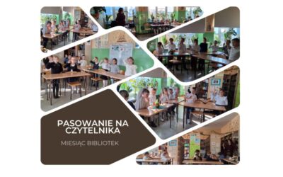 Pasowanie pierwszoklasistów na&nbsp;czytelników – ważny krok w&nbsp;drodze do&nbsp;miłości do&nbsp;książek