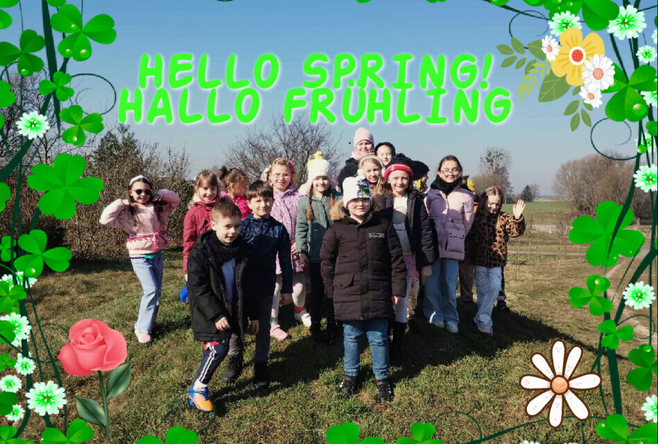 Wiosenne terenowe lekcje językowe: Hello spring! Hallo  Frühling!