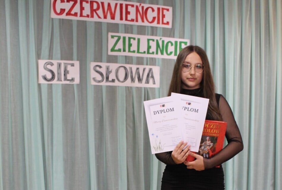 MARTA DOMISZEWSKA LAUREATKĄ KONKURSU RECYTATORSKIEGO