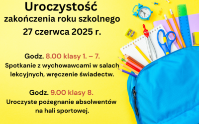 Zakończenie roku szkolnego