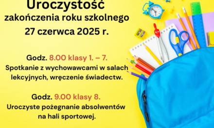 Zakończenie roku szkolnego