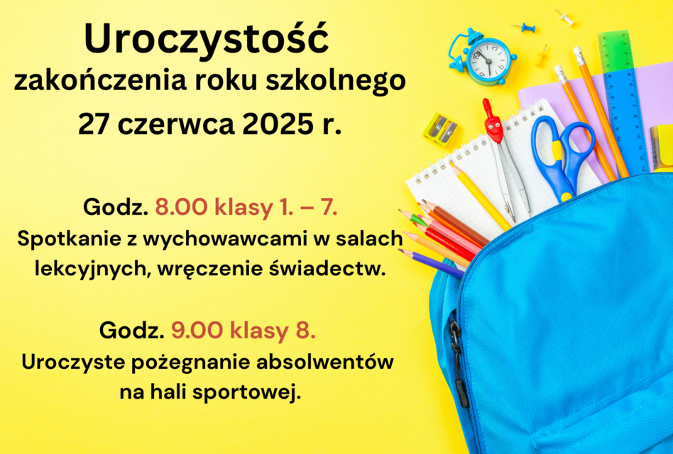 Zakończenie roku szkolnego