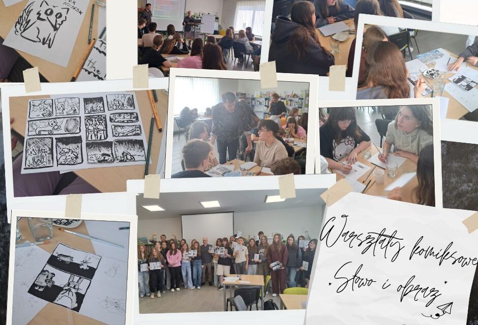 Warsztaty komiksowe „Słowo i obraz” – twórcza przygoda uczniów klas 7