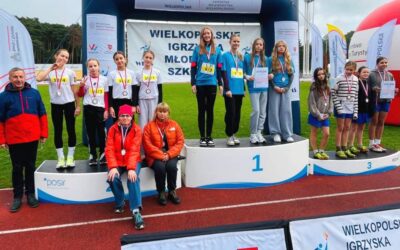 Srebro dla młodych lekkoatletek na&nbsp;Mistrzostwach Województwa Wielkopolskiego w&nbsp;Festiwalu Sztafet
