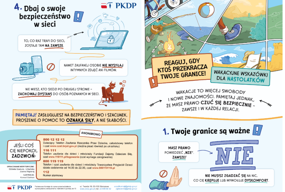 Bezpieczeństwo dzieci podczas wakacji