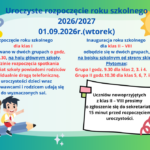 Uroczyste rozpoczęcie roku szkolnego 2026/2027