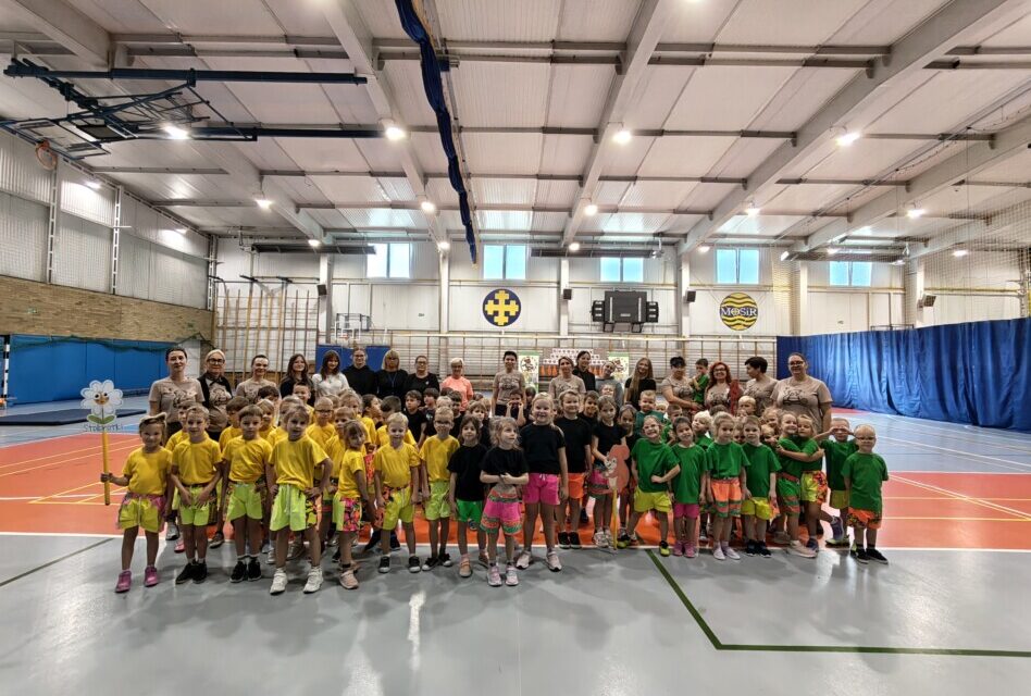 Sportowa spartakiada Przedszkola „Miś” w&nbsp;Szkole Podstawowej nr&nbsp;3 w&nbsp;Słupcy