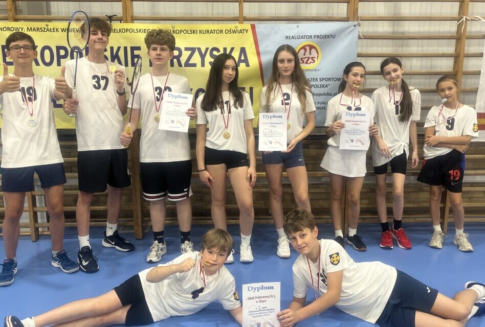 AŻ 4 ZŁOTE MEDALE W&nbsp;BADMINTONIE DLA SP 3!!
